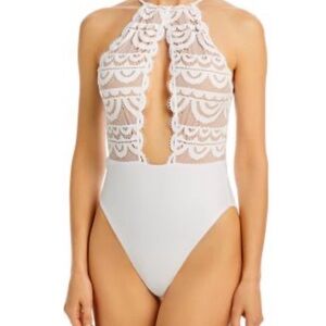 PQ Swim keyhole lace one piece swimsuit